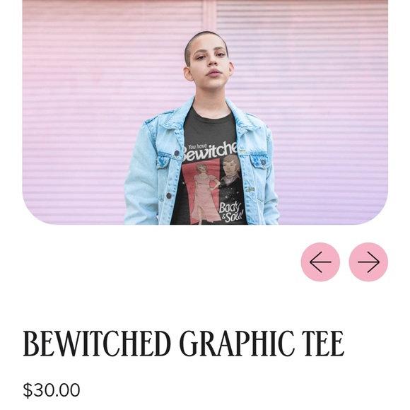 Bewitched Pride & Prejudice Tee (XS) from Wonder Witch Boutique - Picture 2 of 4